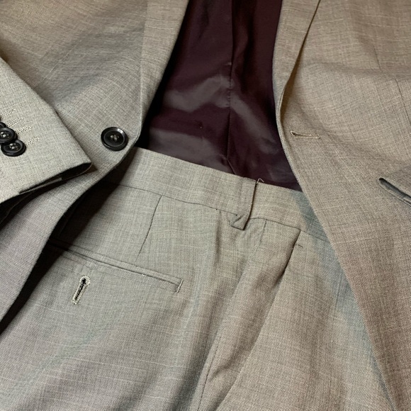 PREMIUM TOPMAN HEATHER 2 PIECE GREY SUIT - Picture 2 of 14